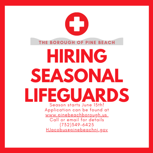 Hiring lifeguards to start June 15 2024